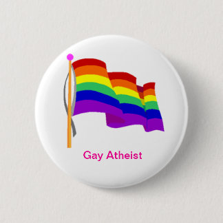 Homosexueller atheistischer Knopf Button