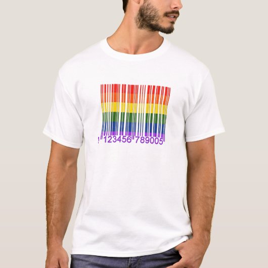 Homosexueller Barcode 1 T-Shirt (Vorderseite)