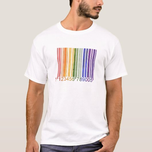 Homosexueller Barcode 2 T-Shirt (Vorderseite)