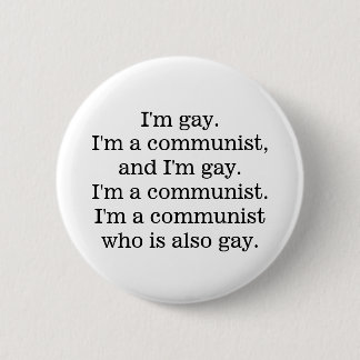 homosexueller Kommunist Button