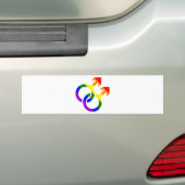 Homosexueller männlicher Regenbogen Autoaufkleber (Auf Auto)