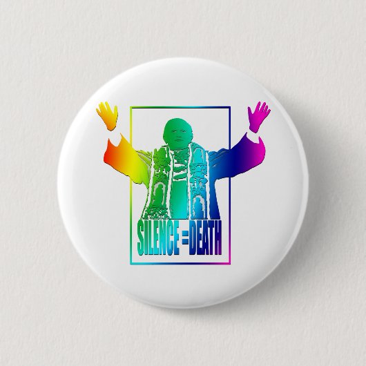 Homosexueller Papst Button (Vorderseite)