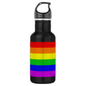 Homosexueller Regenbogen Trinkflasche (Vorderseite)