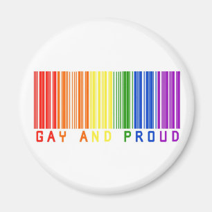Homosexueller und stolzer Barcode Magnet