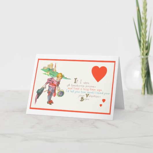 Homosexueller Valentinsgruß-Prinz Feiertagskarte (Vorderseite)