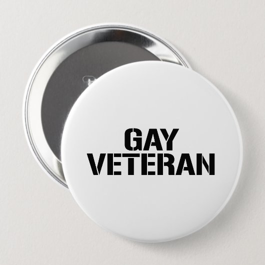 HOMOSEXUELLER VETERAN BUTTON (Vorne & Hinten)