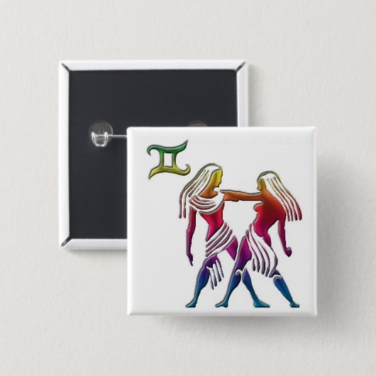 Homosexueller Zwillings-Knopf Button (Vorne & Hinten)