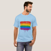 HOMOSEXUELLES FLAGGEN-BRATENFETT T-Shirt (Vorne ganz)