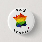 HOMOSEXUELLES Frankreich-Abzeichen Button (Vorderseite)