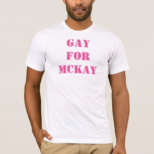 "Homosexuelles für McKay" T-Shirt der V-Hals der