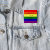 Homosexuelles, lesbischer Regenbogen-Knopf Button (Beispiel)
