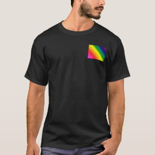 Homosexuelles, lesbischer Regenbogen, Stolz färbt T-Shirt