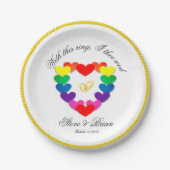 Homosexuelles lesbisches pappteller (Vorderseite)