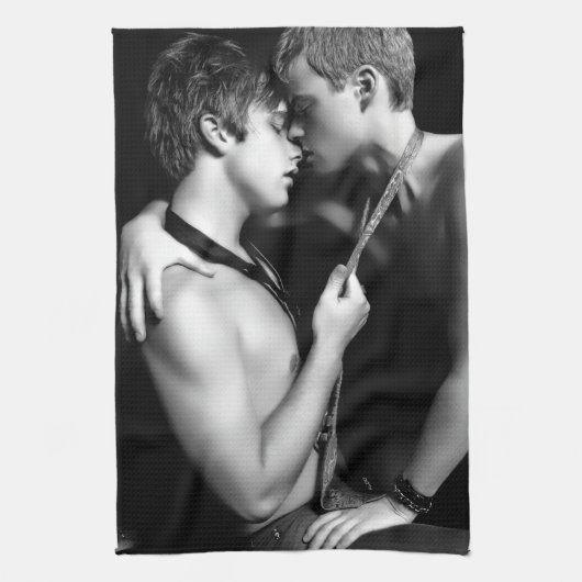 homosexuelles Liebhabertuch Küchentuch (Vertikal)