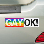 HOMOSEXUELLES O.K. --.png Autoaufkleber (Auf Auto)