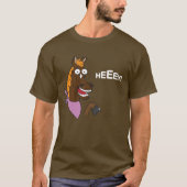 Homosexuelles Pferd (weißer Text) T-Shirt (Vorderseite)