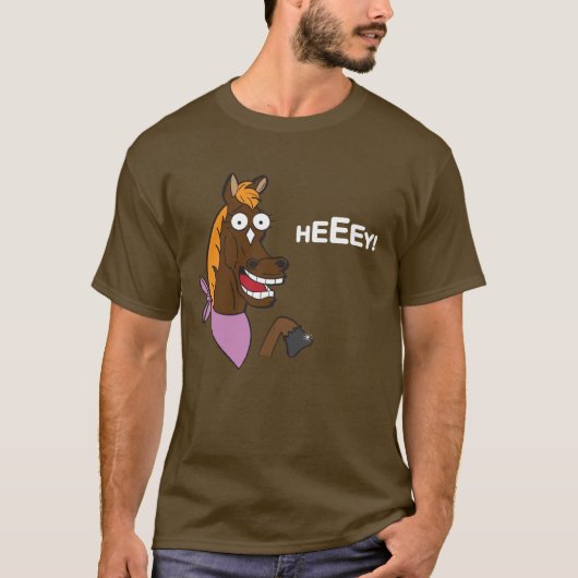 Homosexuelles Pferd (weißer Text) T-Shirt (Vorderseite)