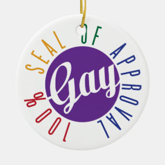 Homosexuelles Siegel der Zustimmungs-Verzierung Keramikornament