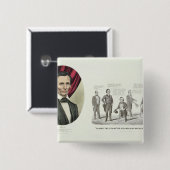Hon. Abraham Lincoln Button (Vorne & Hinten)