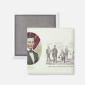 Hon. Abraham Lincoln Magnet (Vorderseite/Rückseite)