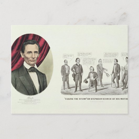 Hon. Abraham Lincoln Postkarte (Vorderseite)