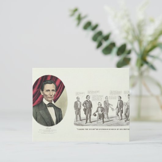 Hon. Abraham Lincoln Postkarte (Stehend Vorderseite)