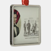 Hon. Abraham Lincoln Silbernes Ornament (Rechts)