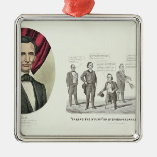 Hon. Abraham Lincoln Silbernes Ornament