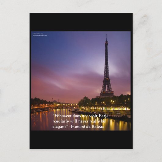 Hon de Balzac: Paris Frankreich Postkarte (Vorderseite)