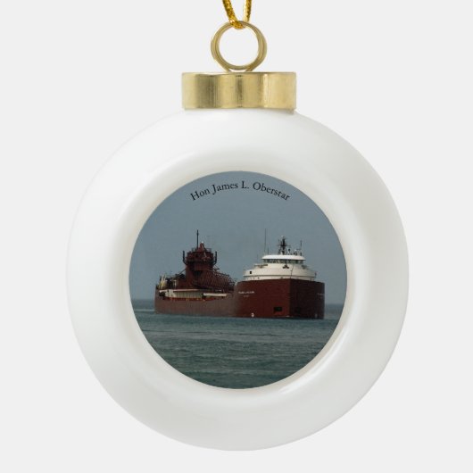 Hon James L. Oberstar Ball oder Schneeflocke Keramik Kugel-Ornament (Vorderseite)