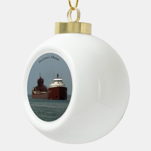 Hon James L. Oberstar Ball oder Schneeflocke Keramik Kugel-Ornament (Rechts)