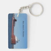 Hon James L. Oberstar Rechteck Schlüsselkette Schlüsselanhänger (Rückseite)