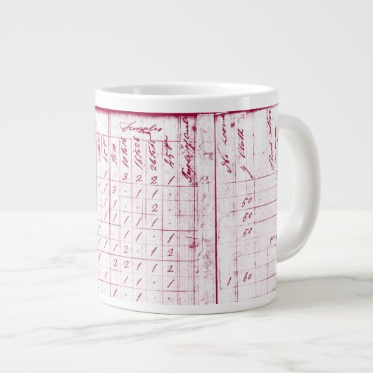 Hon. John Adams, 2. Präsident, 20oz. Tasse rötlich (Vorderseite Rechts)