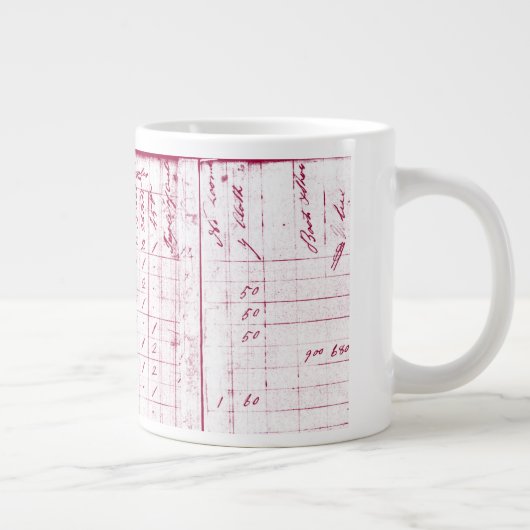 Hon. John Adams, 2. Präsident, 20oz. Tasse rötlich (Rechts)