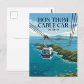 Hòn Thơm Seilbahn Vietnam Postkarte (Vorne/Hinten)