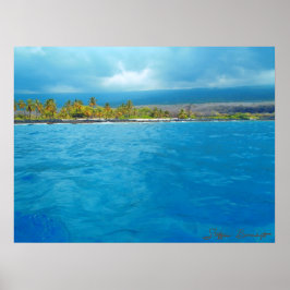 Honaunau Hawaii landschaftliches Foto Plakatdruck Poster