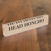 Honcho Desk Name Plate Namensplakette (Seite)
