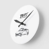 Honda Beat Kai-car Clock Runde Wanduhr (Winkel)