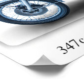 Honda CB350 Four 1973 Motorrad - A3 Print Poster (Ecke)