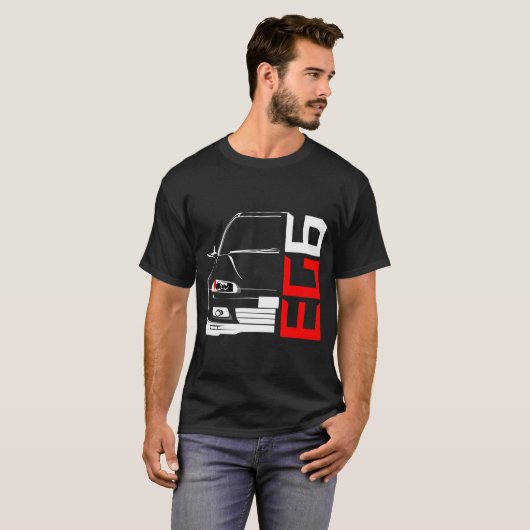 Honda Civic Z.B. 6 JDM T-Shirt (Vorne ganz)