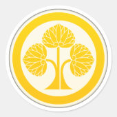 Honda Clan Kamon Runder Aufkleber (Vorderseite)