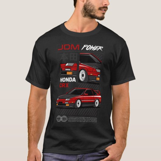 Honda Crx Fanatic T-Shirt (Vorderseite)