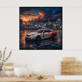 Honda Prelude Tourenwagen Poster (Küche)