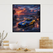 Honda S2000 Tourenwagen Poster (Küche)