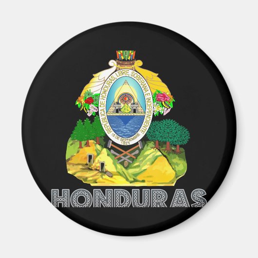 Honduran Emblem Magnet (Vorne)