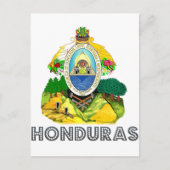 Honduran Emblem Postkarte (Vorderseite)