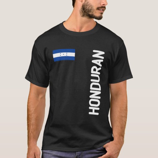 Honduran Flag And Honduras Roots T-Shirt (Vorderseite)