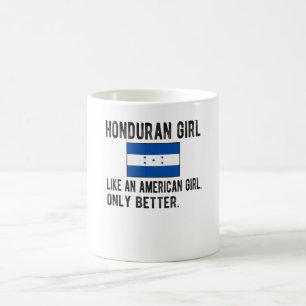 Honduran Girl Honduras Flag Honduras Roots Kaffeetasse