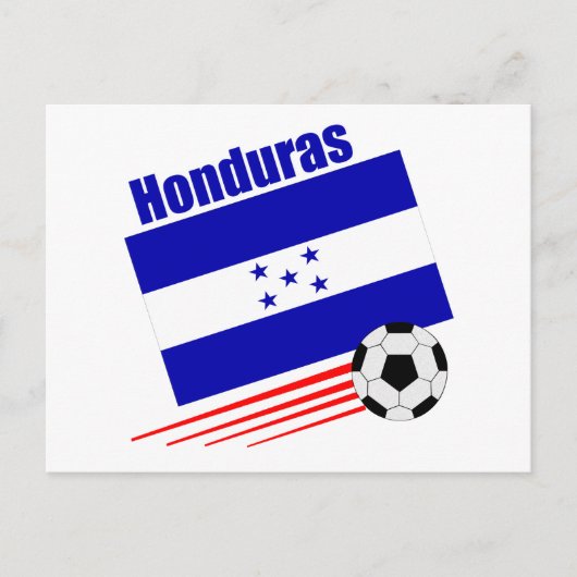 Honduran Soccer Team Postkarte (Vorderseite)