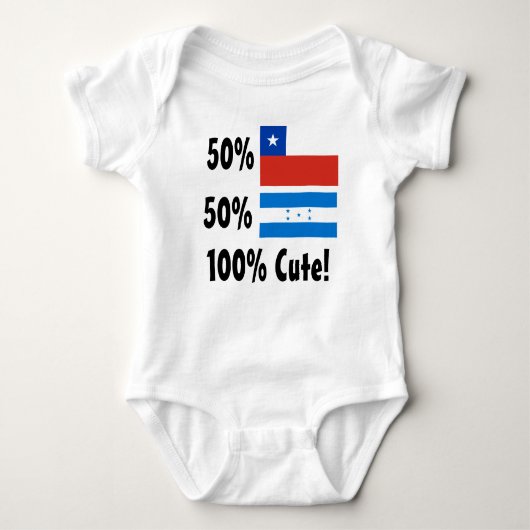 Honduraner 100% 50% Chilene-50% niedlich Baby Strampler (Vorderseite)